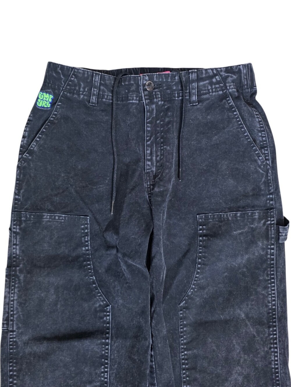 Empyre Brooke Mineral Wash Black Carpenter Pants with Pocket Details Size Small - Picture 5 of 10